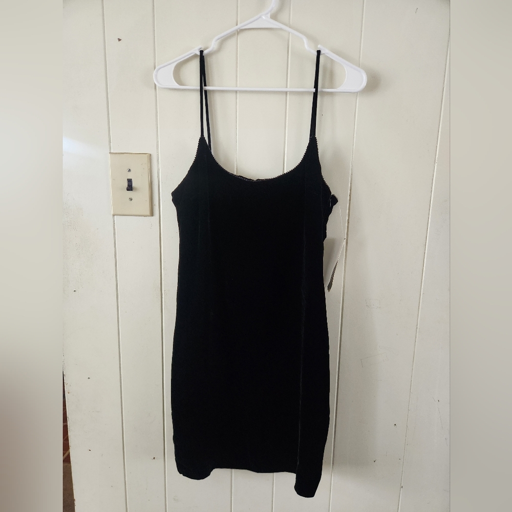 NWT Ralph Lauren Black Velvet Dress Size 10